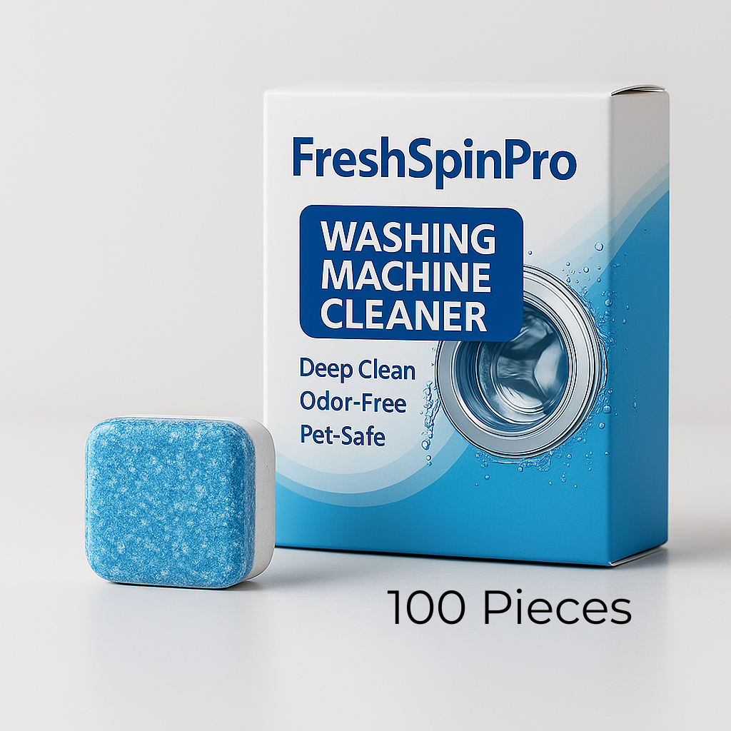 Fresh Spin Pro - Pet-Safe Enzyme Washing Machine Cleaner | Eliminates Odors & Hair