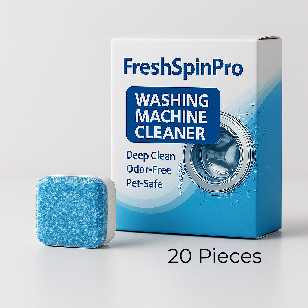 Fresh Spin Pro - Pet-Safe Enzyme Washing Machine Cleaner | Eliminates Odors & Hair
